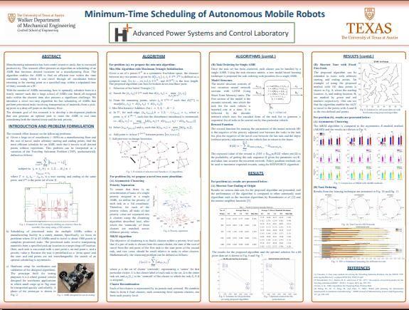 Minimum-Time Scheduling of Autonomous Mobile Robots; Robot; Demo